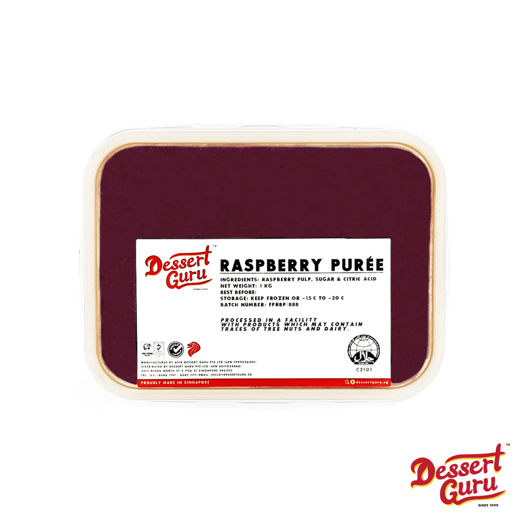 Raspberry Purée Singapore | Natural Wholesale | Dessert Guru | HALAL