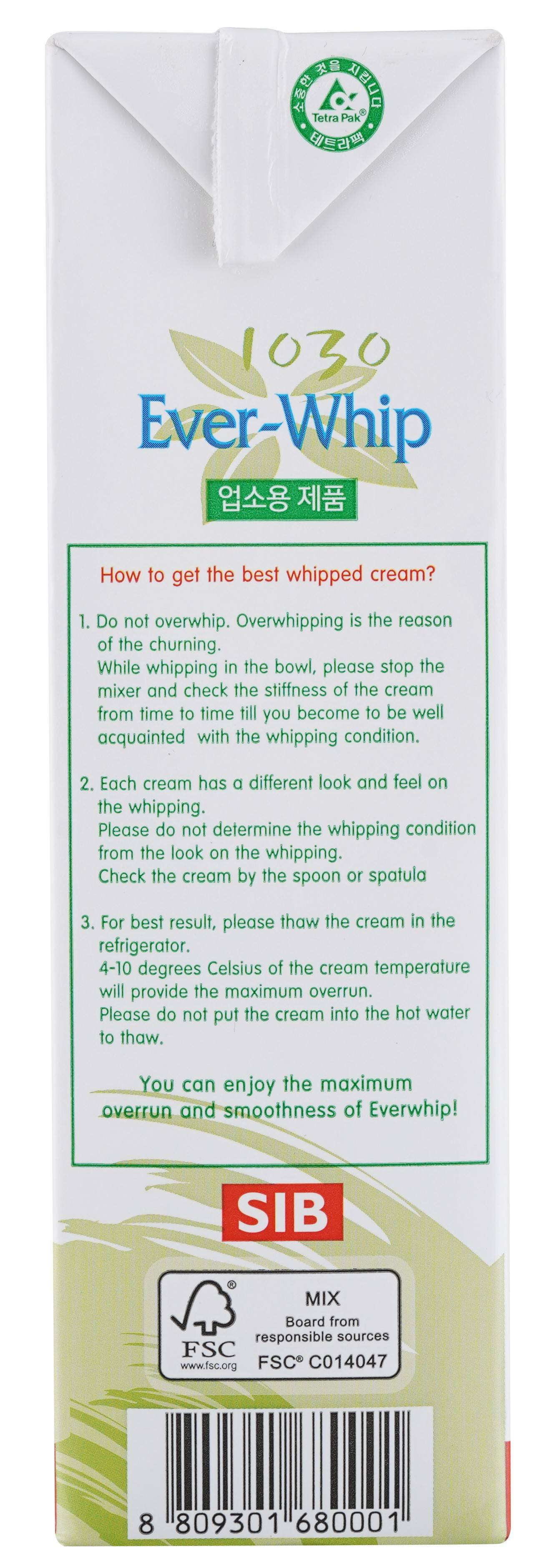 Everwhip 1030 Whipping Cream